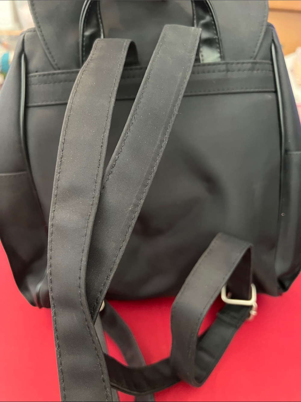 Vintage Disney Store Mickey & Friends Embroidered Black Backpack - Picture 2 of 7